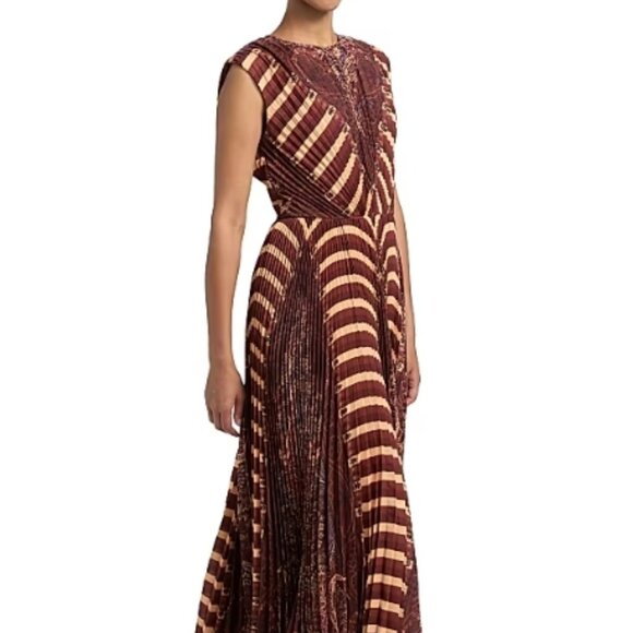 NWT ULLA JOHNSON Violeta Midi Dress in Topaz XS $1,100 - Picture 2 of 10